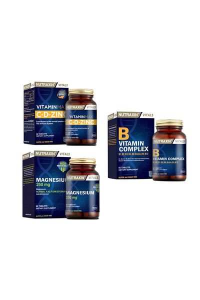 Nutraxin Vitamin Max + Vitamin B Complex + Magnesium - 60 Tablets