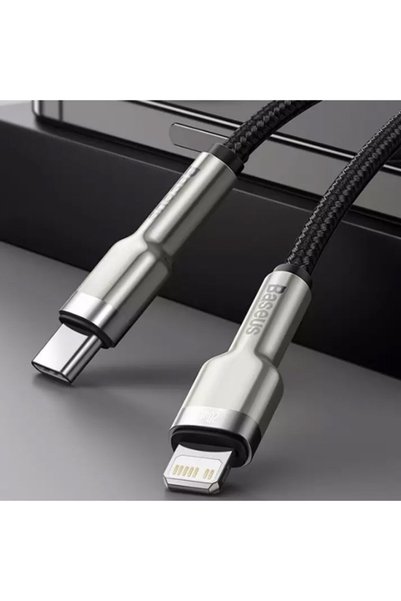 Baseus Cafule Series Metal Type-c To Lightning Pd 20w 0.25cm Şarj Kablosu Siyah