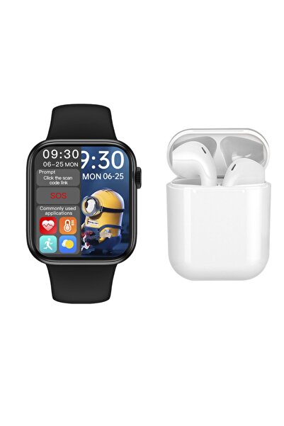 MY BİLİŞİM Hw16 Smart Watch 6 Akıllı Saat Tam Ekran 2' Ye Bölme Yan Tuş Aktif I12 Kulaklık Hediyeli