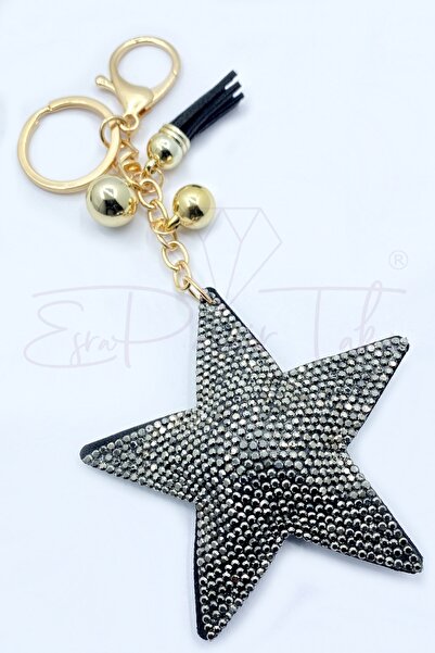 Smoked Stone Star Keychain And Bag Ornament