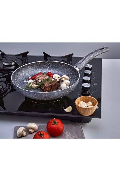 PoloChef Fiesta Granite Gray Pan Cooking Pan 28cm