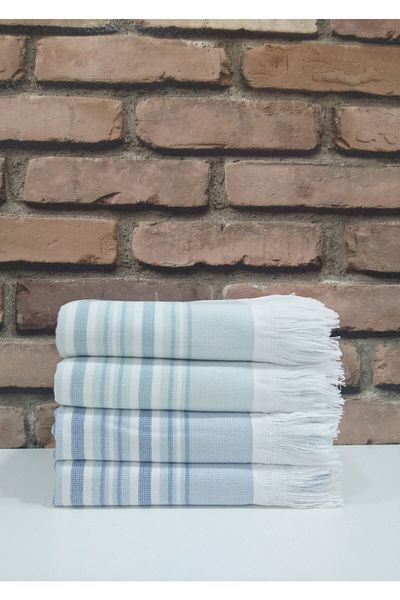 Özdilek Damla Pachet 4 Prosoape Peshtemal 50x80 Blue-menta