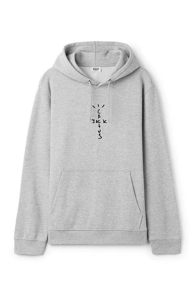 DEEPSENCE Unisez Oversize Hooded Sweatshirt Cactus Gray