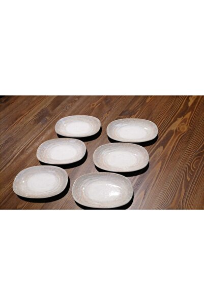 Bonna Porselen Patera Gourment Series Boat Plate Ptrgrm15oky 6 Pieces