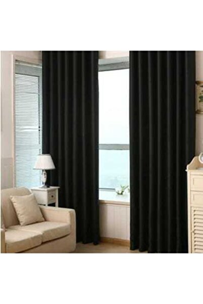 VANESSA PERDE Otel Perdesi Karartma 1x2 Pileli Mat Keten Blackout Kapanacak Ş...