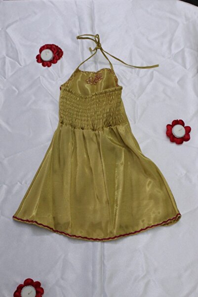 raha bindallı Kırmızı Çocuk Kaftan Bindallı Kına Elbisesi