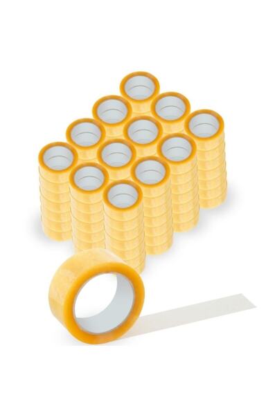 Ambalage 6 Adet 45mm X 75mt Akrilik Şeffaf Koli Bandı Süper Kalite Koli Bantı