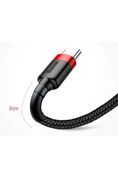 Baseus Cafule Usb Type C 3metre 2.0a Hızlı Şarj Halat Usb Kablo