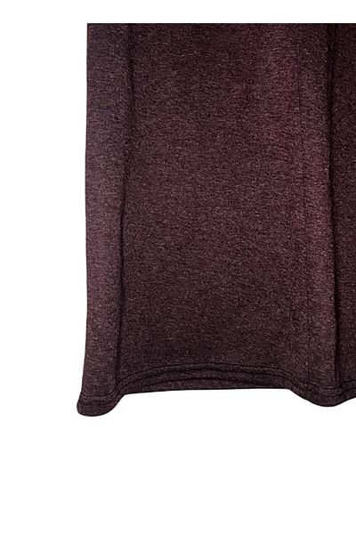 SAVCIGİYİM Burgundy Thick Ecrin Fabric Patterned Elastic Skirt