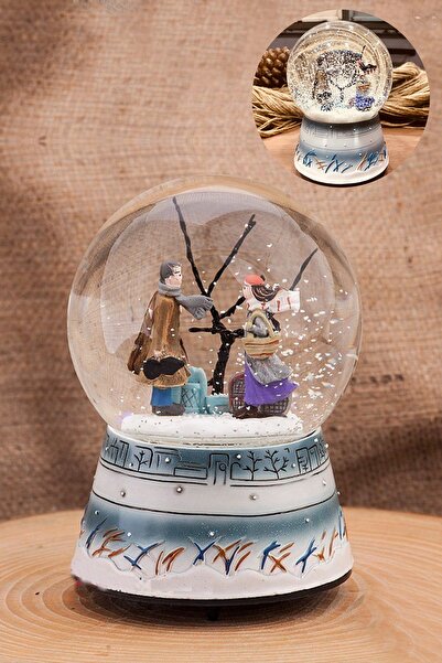 MUJGAN Kış Rüyası Kar Küresi Beyaz Taban D