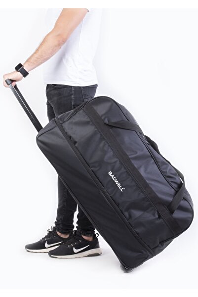 BAGWELL Unisex Kabin Boy Çekçek Mekanizmalı 3 Tekerli Seyahat Valizi (EVDE YER KAPLAMAZ)55x30x30 Cm