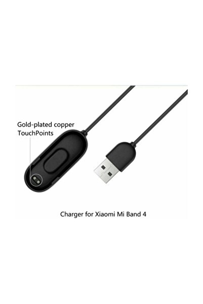 Grc Accessory Xiaomi Mi Band 4 Uyumlu Usb Şarj Cihazı Kablosu Mi Band 4 Şarj Aleti