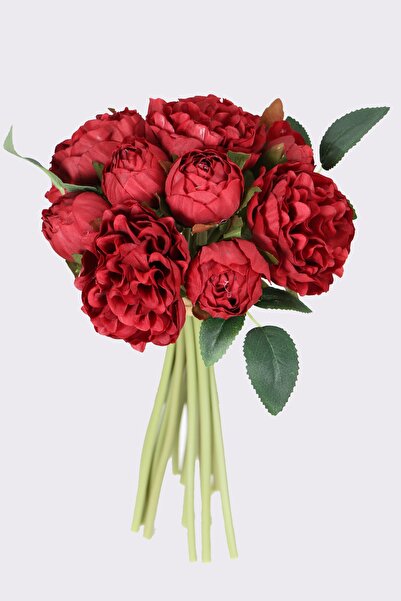 Yapay Çiçek Deposu باقة إرينغول صناعية فاخرة مسننة مكونة من 11 قطعة باللون ال...