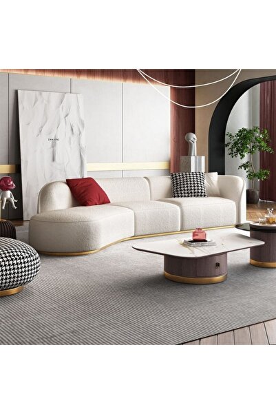 ERİZA Focus Havlu Kumaş Fasulye Koltuk (TERS YÖN) Bukle 30 (GOLD KASA)