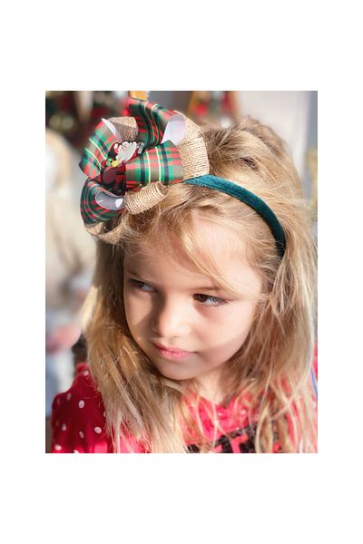 QUEEN AKSESUAR New Year's Eve Special Design Luxury Layered Bow Velvet Luxury Crown Adult Children's Crown