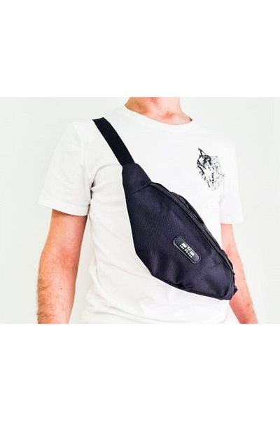 MKM Unisex Shoulder And Waist Bag Black Sporty Bag Rox