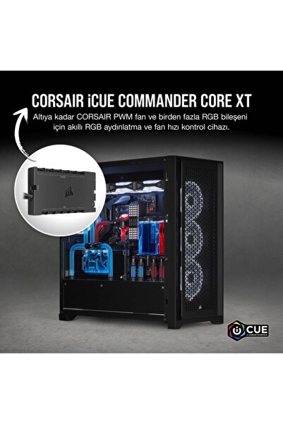 Corsair Cl-9011112-ww Icue Commander Core Xt Controler inteligent RGB și pentru ventilatoare