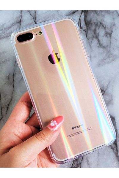 Molly حافظة كمبيوتر من السيليكون الشفاف متوافقة مع هاتف Iphone 7/8 Plus