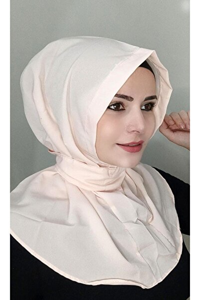 BAV Butik Ayvitrin Kadın Tesettür Çıt Çıtlı Krep Şal Bone Somon