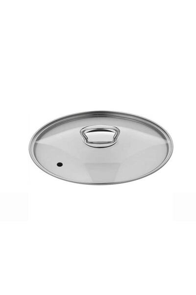 Dogant Tencere Tava Sahan Için Buhar Delikli Temperli Z Tipi Cam Kapak 34 Cm