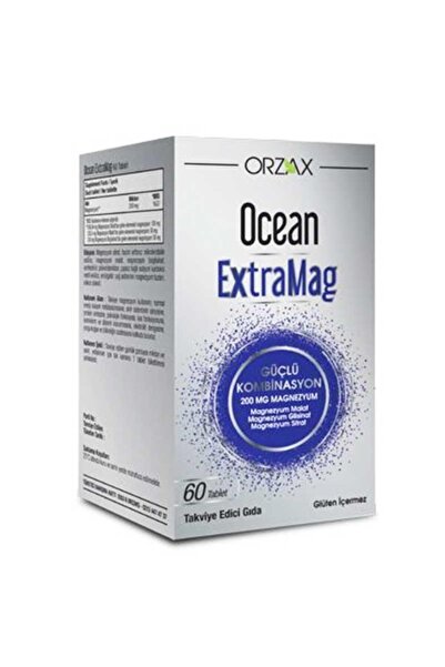 Ocean Ocean Extramag Üçlü Kombinasyon Takviye Edici Gıda 60 Tablet