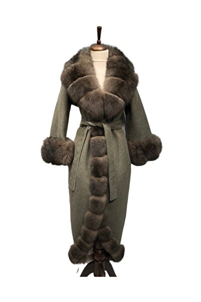 Milano Calvino Sultan Kürklü Alpaka Palt Yeşil