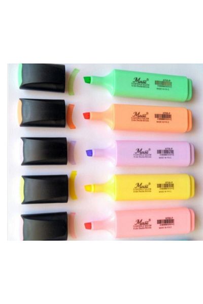 Masis Pastel Color Highlighter Marking Pen Set of 5