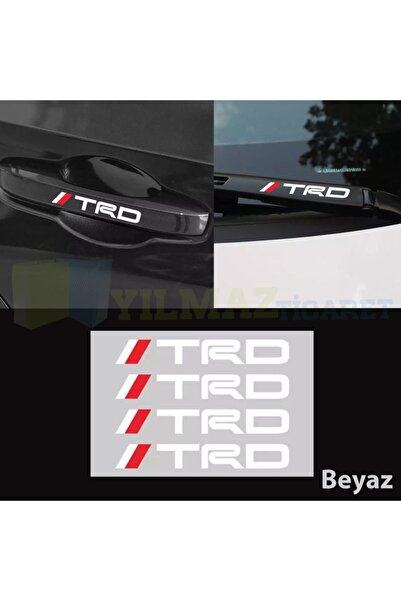 yılmazetic Toyota Trd Kapı Kolu Jant Silecek Oto Sticker Yapıştırma 6 Adet (1...