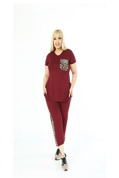 BİrHoşButik Borda Plus Size Suit