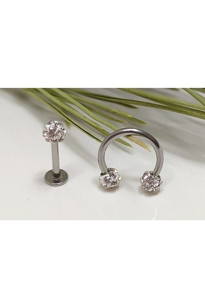 Işıl Işıl Unisex Silver Surgical Steel Piercing