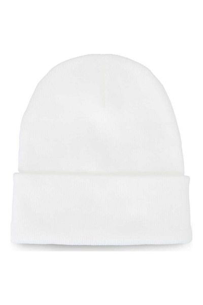 PLA STORE Unisex Basic Plain Beret - White