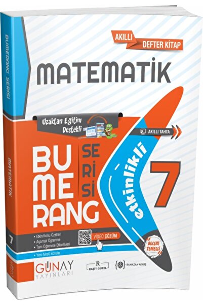 Genel Markalar 7. Sınıf Matematik Etkinlikli Bumerang Serisi Günay Yayınları