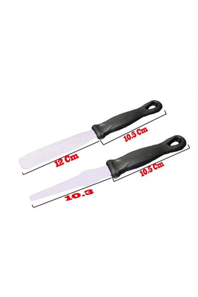 Eminonutoptanci Oval and Pointed Tip Cake Plastering Spatulas Set of 2