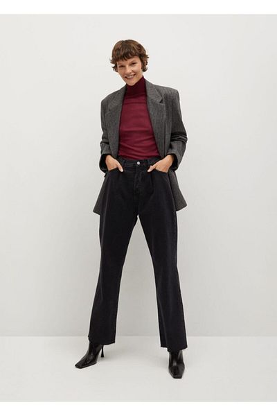MANGO Woman Tricou Roșu Claret pentru damă