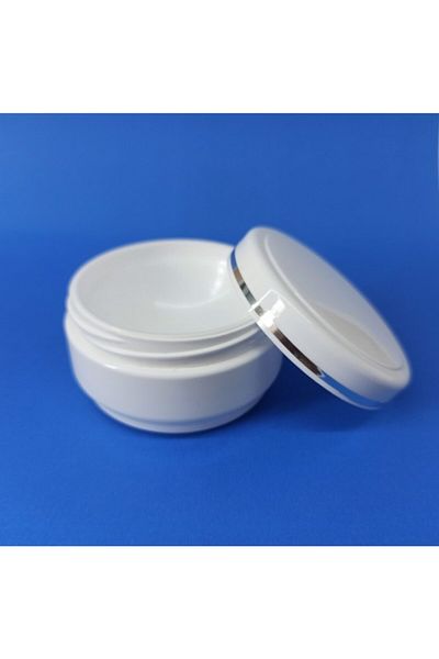 demethome Cutie de lux cu dungi albe 30 ml goală pentru pomadă-crem-cosmetice 100 buc