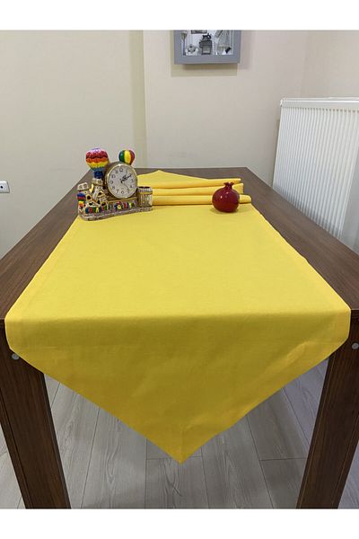 Zeren Home Triunghi alergător rezistent la lichide și pete - Galben