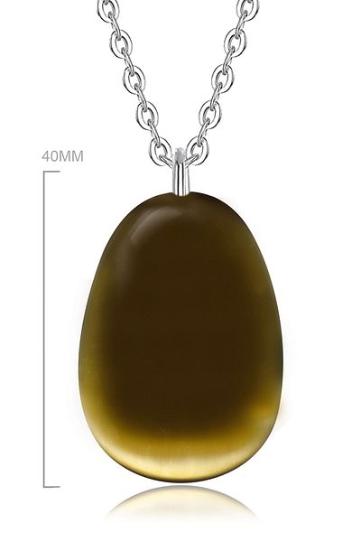 Tesbih Atölyesi Certified Natural Green Agate Stone Necklace