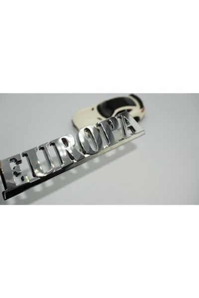 DK Tuning 19 حقيبة أوروبا كروم ABS 3M شعار مكتوب ثلاثي الأبعاد