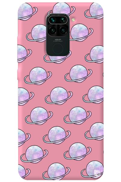 WANNA PROTECT Xiaomi Redmi Note 9 Pink Color Saturn Velvet Patterned Silicone...