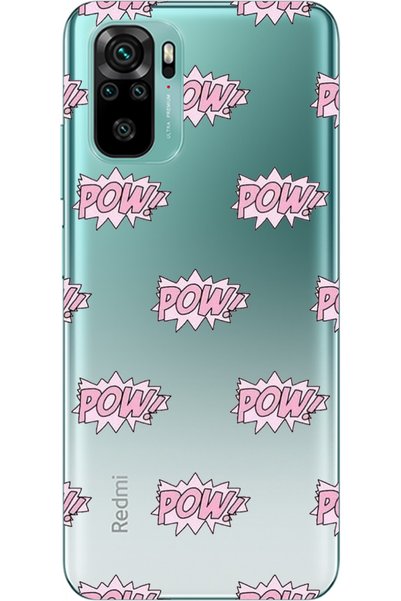 WANNA PROTECT جراب سيليكون شفاف منقوش لهاتف Xiaomi Redmi Note 10s Pow