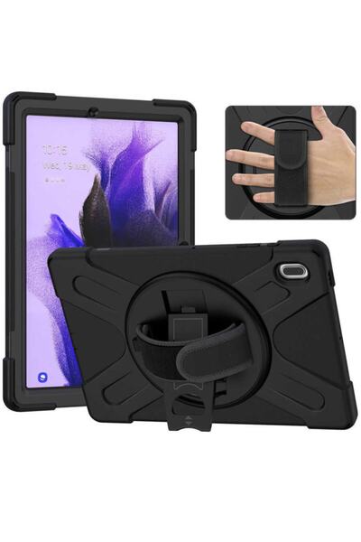 Nezih Case Samsung Galaxy Tab S7 Fe Lte T737 - T736 - T733 - T730 Tank Milita...