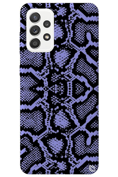 WANNA PROTECT Samsung Galaxy A72 Lilac Colored Snakeskin Velvet Patterned Sil...