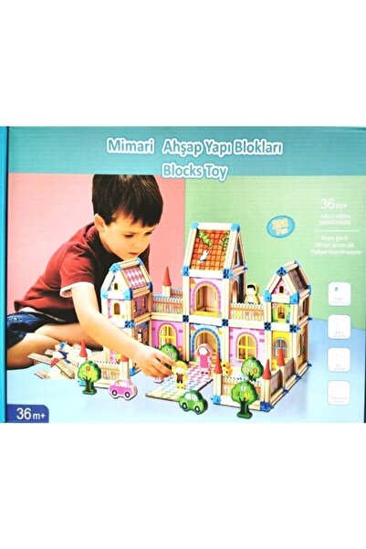 Kızılkaya Oyuncak Mimari Ahşap Yapı Blokları 268 Parça