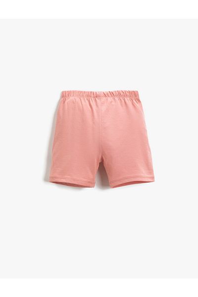 Koton Jungen-Shorts aus Baumwolle mit Dinosaurier-Aufdruck und elastischem Bund