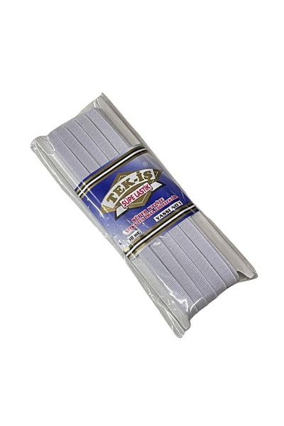 Tek-İş Rubber Hard Soft Laundry Johns Skirt Waist Leg Baby Rubber Flat Soft 0,9cm No:1 White 10m