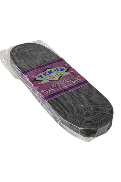 Tek-İş Rubber Hard Soft Laundry Johns Skirt Waist Leg Baby Elastic Flat Soft 1.5cm Black 10m