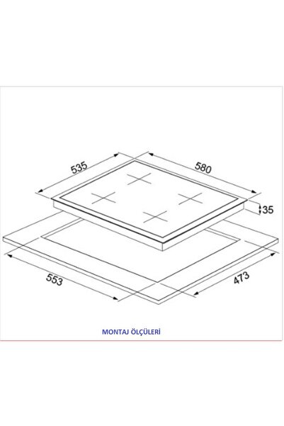 Silverline Gri 60 cm Ankastre Ocak Cs5335s01
