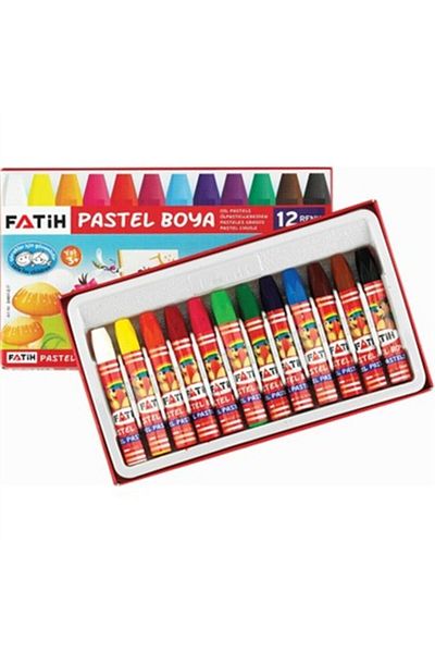 Fatih 12 Color Crayons