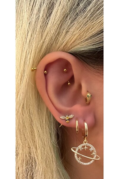 Markiz Takı أقراط زحل الذهبية