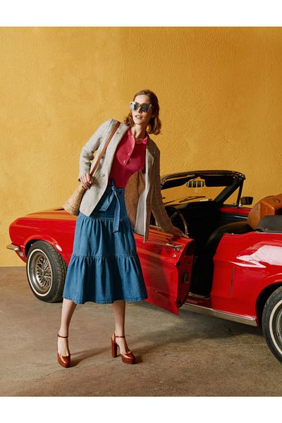 Koton Blazer - Grau - Relaxed Fit